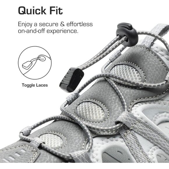 Hiking Sandals Men\'s Light Gray Athletic Cushioned Closed Toe Fisherman Shoes main image 8